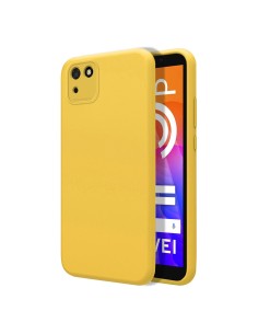 Funda Silicona Líquida Ultra Suave para Huawei Y5p color Amarilla