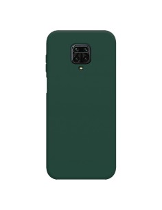 Funda Silicona Líquida Ultra Suave para Xiaomi Redmi Note 9S / Note 9 Pro  color Verde Oscura