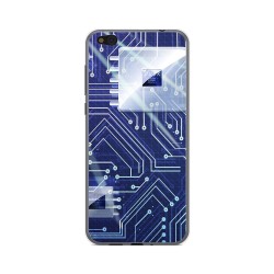 Funda Gel Tpu para Xiaomi Mi 5C Diseño Circuito Dibujos