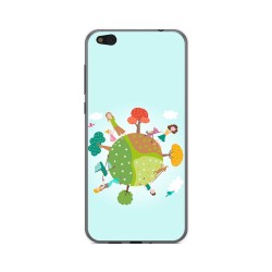 Funda Gel Tpu para Xiaomi Mi 5C Diseño Familia Dibujos