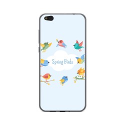 Funda Gel Tpu para Xiaomi Mi 5C Diseño Spring Birds Dibujos