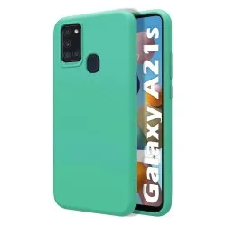 Funda Silicona Líquida Ultra Suave para Samsung Galaxy A21s color Verde