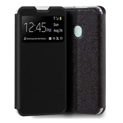 Funda Libro Soporte con Ventana para Samsung Galaxy A21s color Negra