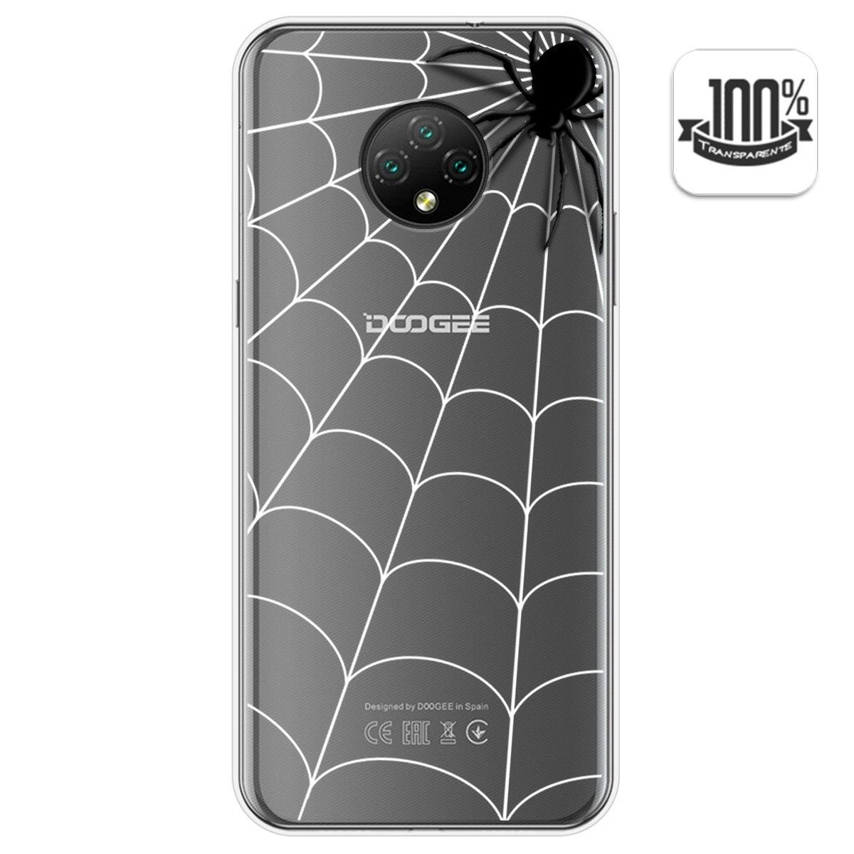 Funda Gel Transparente para Doogee X95 diseño Araña Dibujos