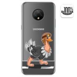 Funda Gel Transparente para Doogee X95 diseño Avestruz Dibujos