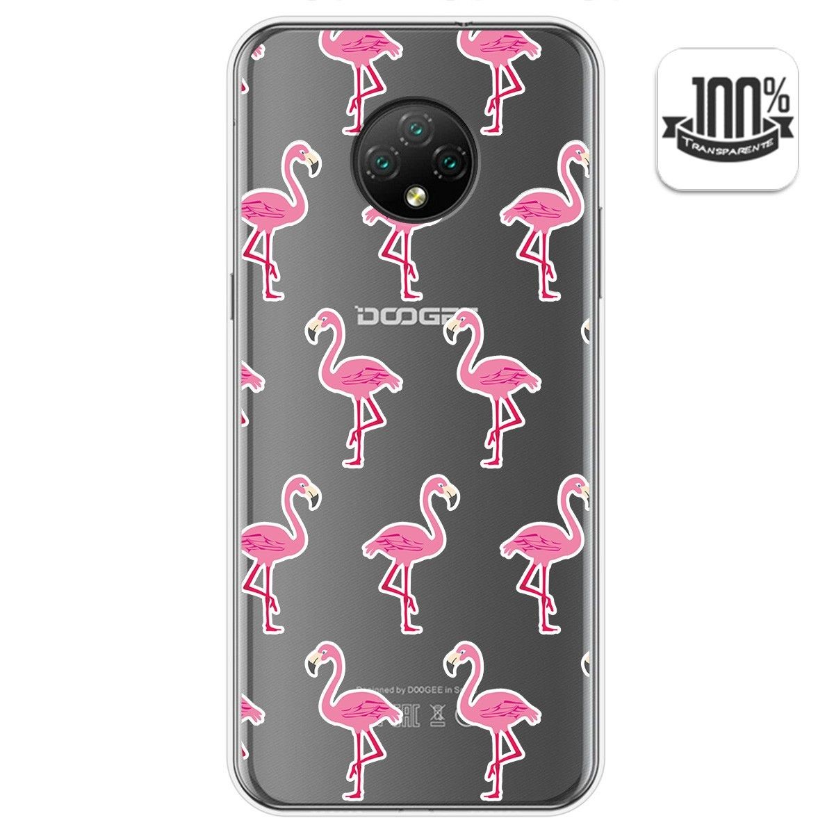 Funda Gel Transparente para Doogee X95 diseño Flamenco Dibujos