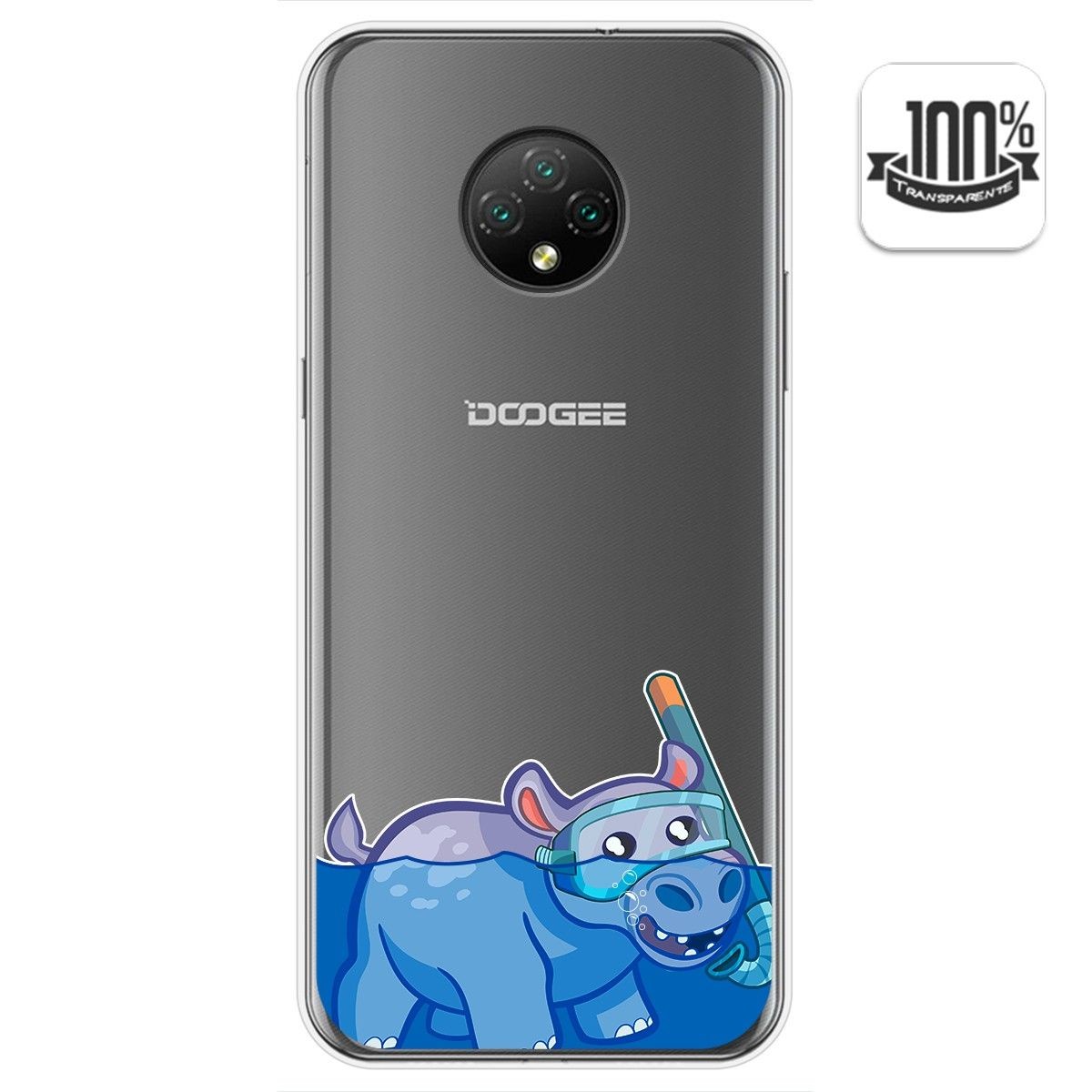 Funda Gel Transparente para Doogee X95 diseño Hipo Dibujos