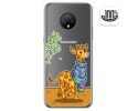 Funda Gel Transparente para Doogee X95 diseño Jirafa Dibujos