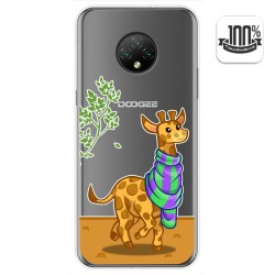 Funda Gel Transparente para Doogee X95 diseño Jirafa Dibujos