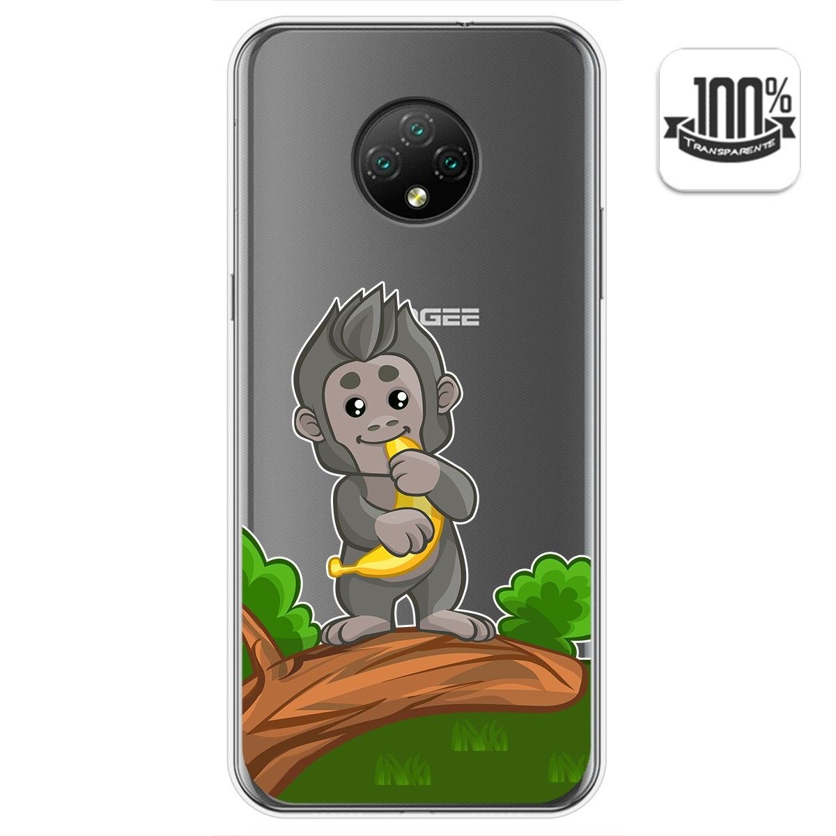 Funda Gel Transparente para Doogee X95 diseño Mono Dibujos