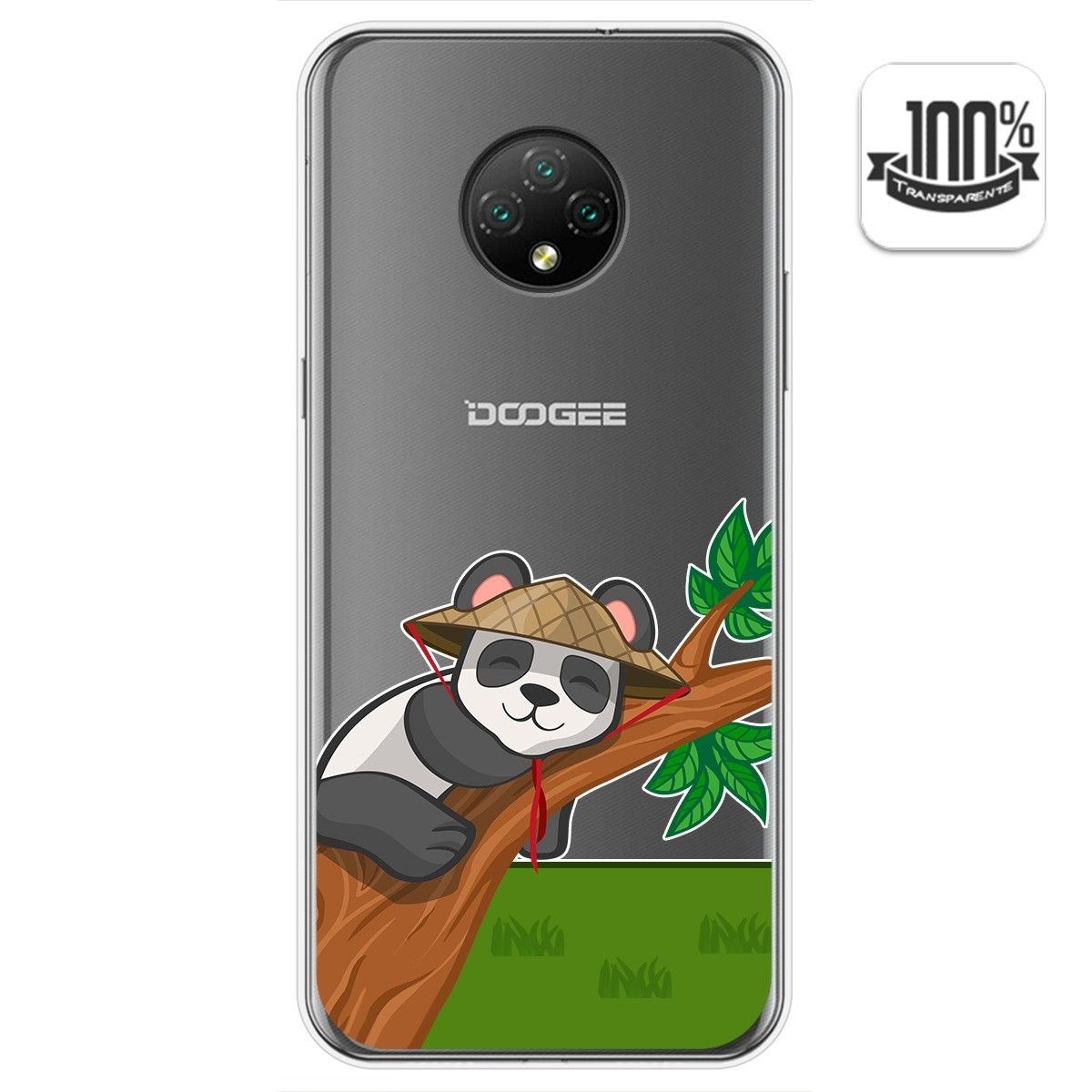 Funda Gel Transparente para Doogee X95 diseño Panda Dibujos