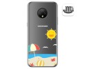 Funda Gel Transparente para Doogee X95 diseño Playa Dibujos