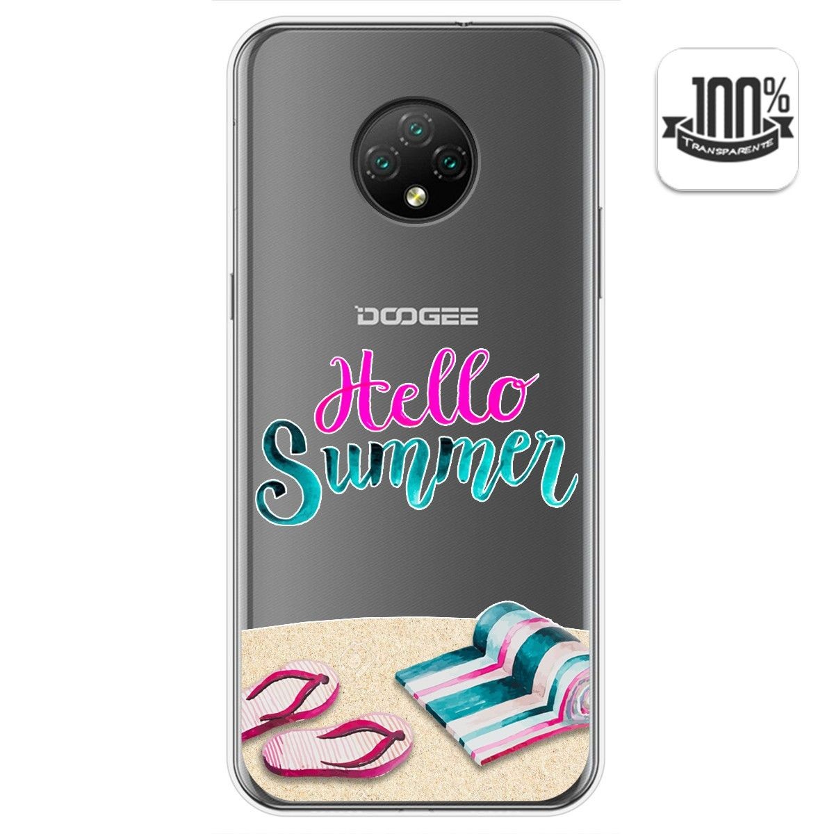 Funda Gel Transparente para Doogee X95 diseño Summer Dibujos