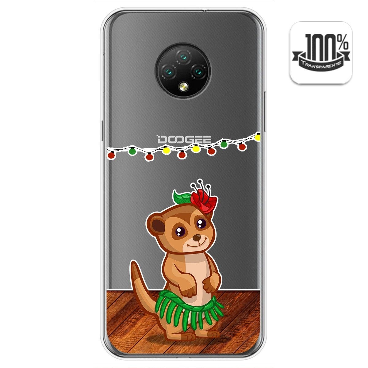 Funda Gel Transparente para Doogee X95 diseño Suricata Dibujos