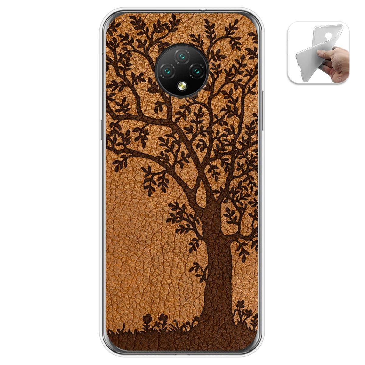 Funda Gel Tpu para Doogee X95 diseño Cuero 03 Dibujos