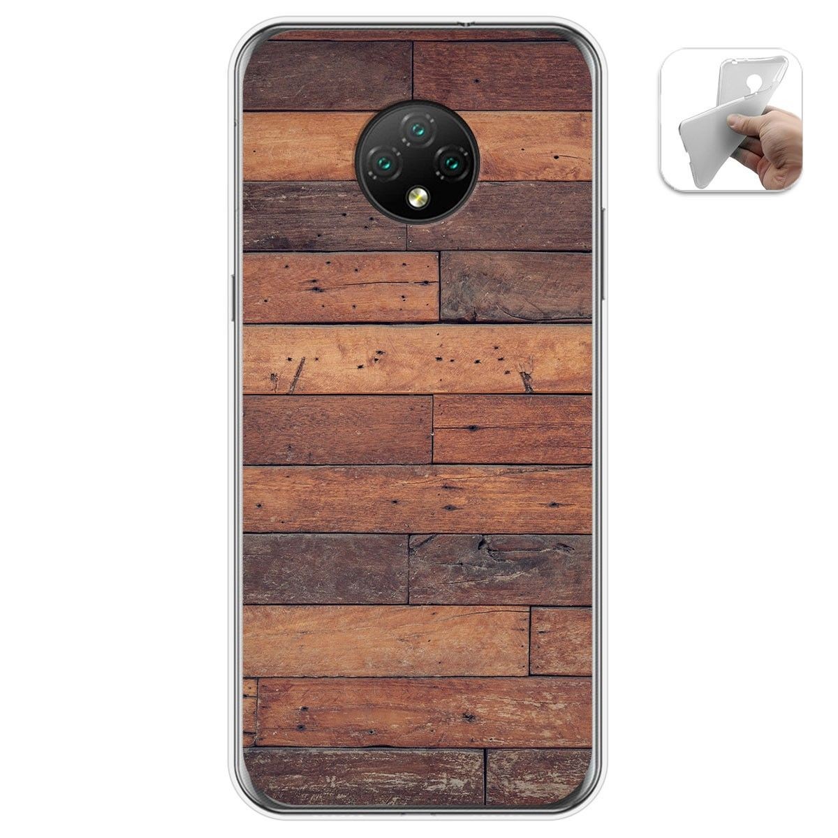 Funda Gel Tpu para Doogee X95 diseño Madera 03 Dibujos