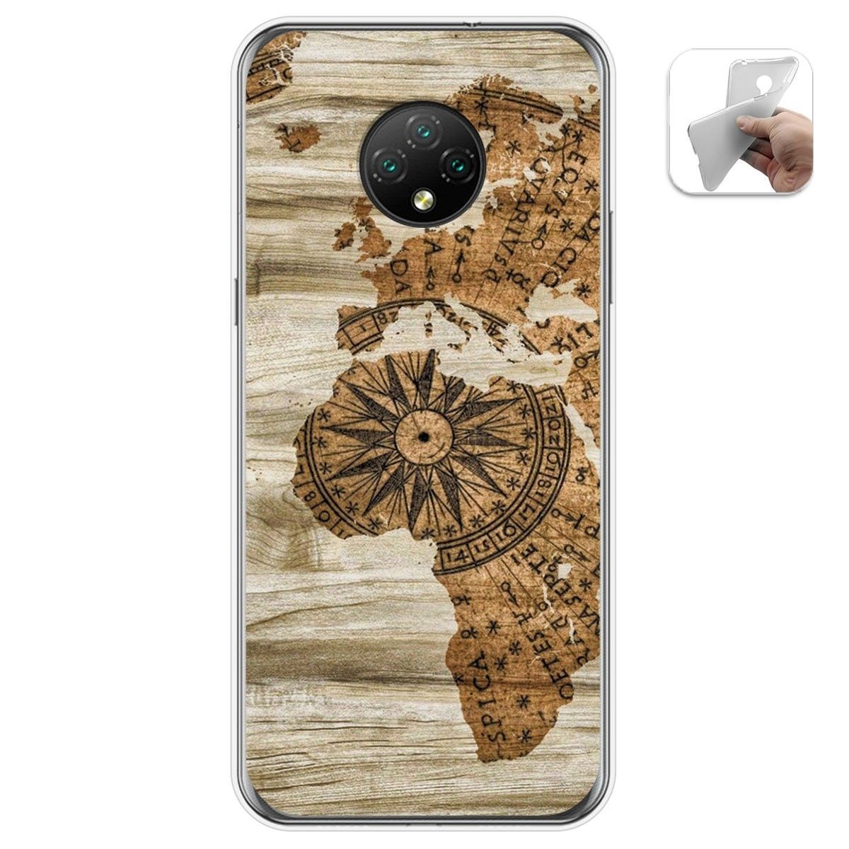 Funda Gel Tpu para Doogee X95 diseño Madera 07 Dibujos