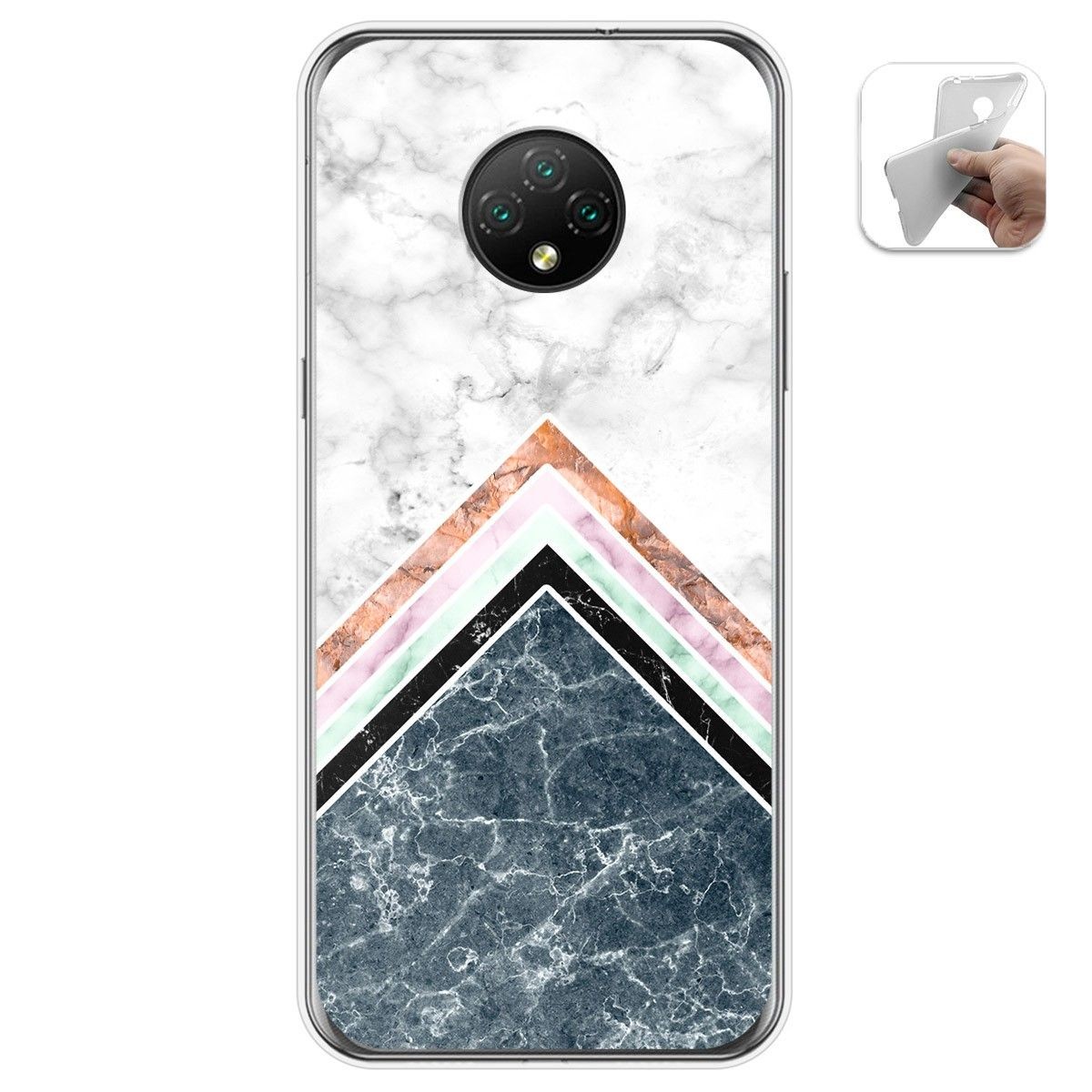 Funda Gel Tpu para Doogee X95 diseño Mármol 05 Dibujos