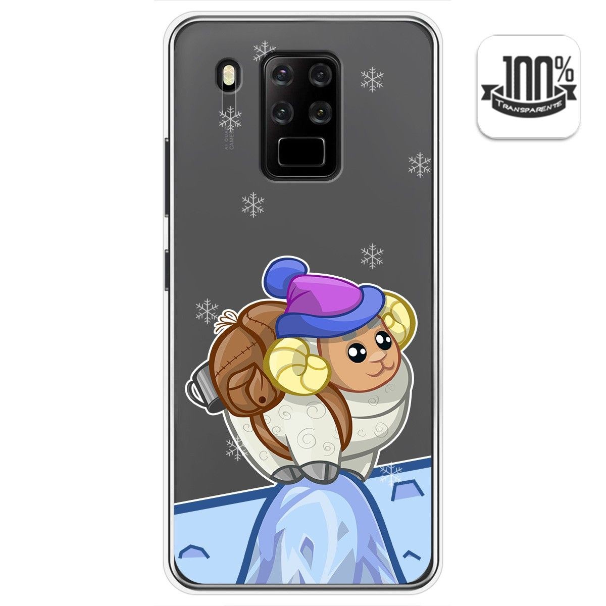 Funda Gel Transparente para Oukitel C18 Pro diseño Cabra Dibujos