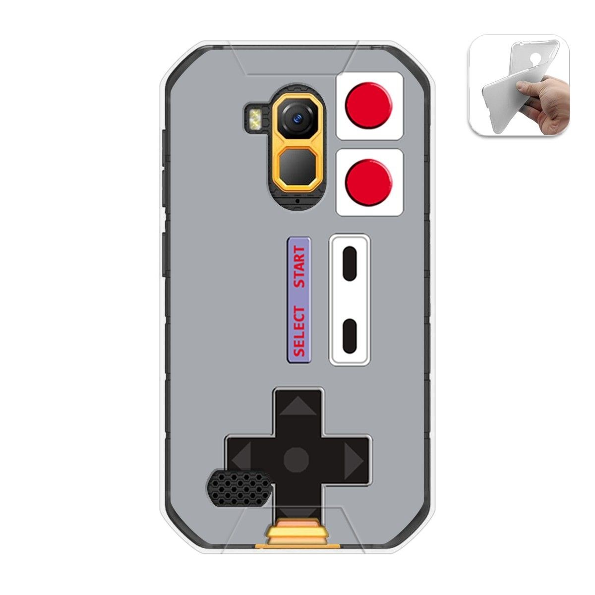 Funda Gel Tpu para Ulefone Armor X7 / X7 Pro diseño Consola Dibujos