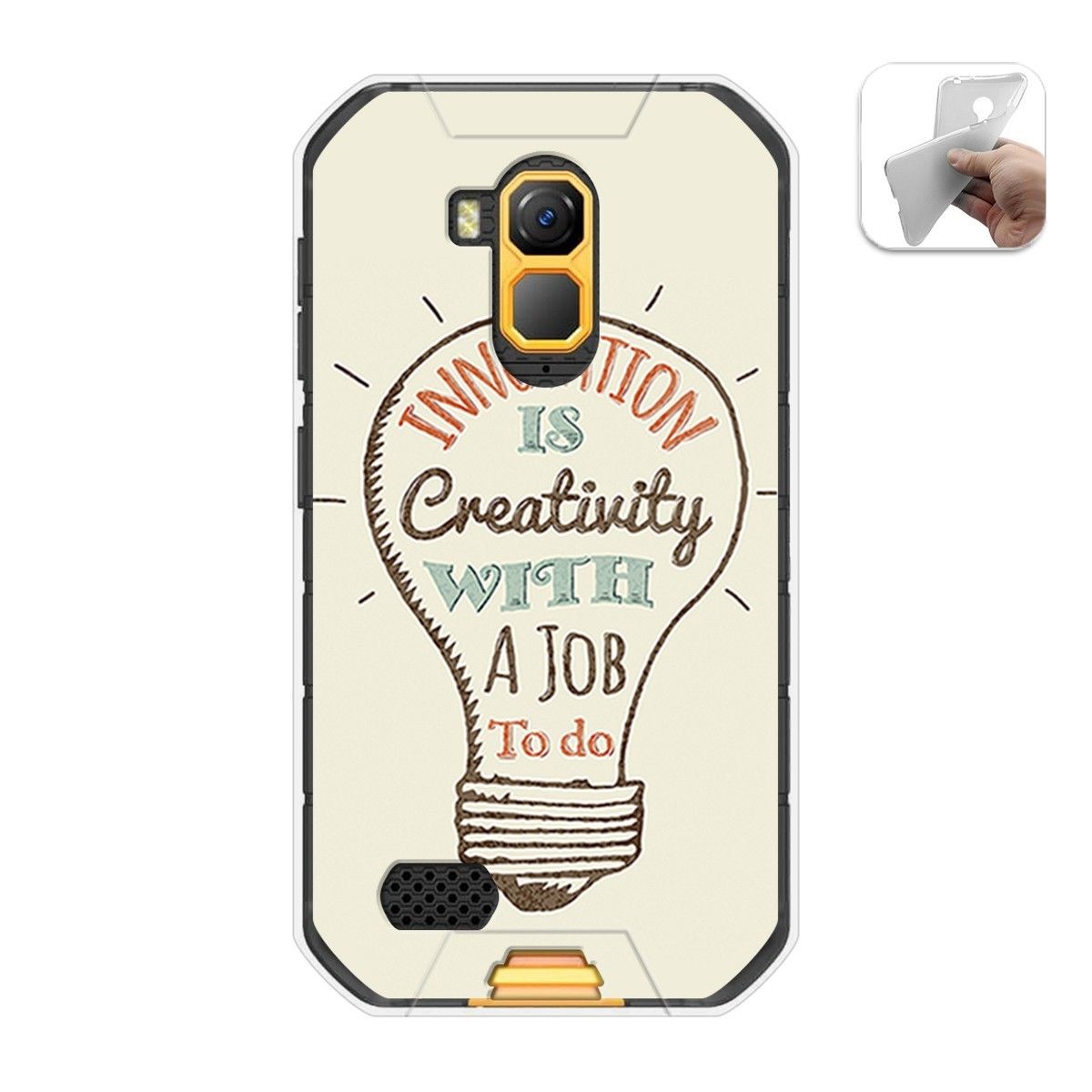 Funda Gel Tpu para Ulefone Armor X7 / X7 Pro diseño Creativity Dibujos