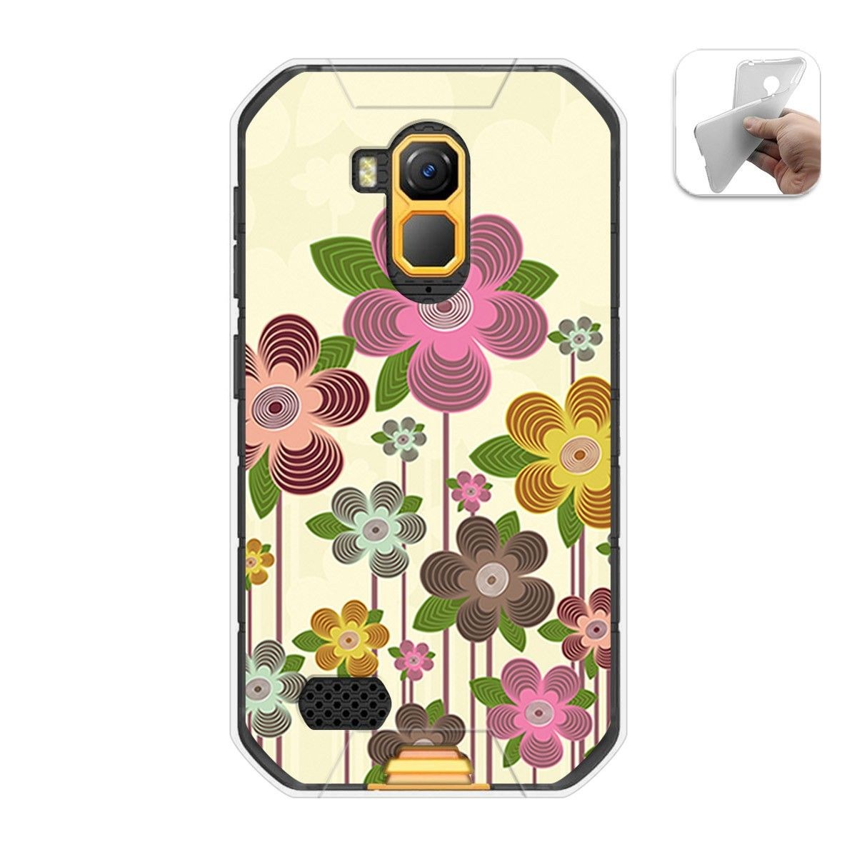 Funda Gel Tpu para Ulefone Armor X7 / X7 Pro diseño Primavera En Flor Dibujos