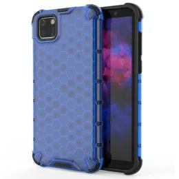 Funda Tipo Honeycomb Armor (Pc+Tpu) Azul para Huawei Y5p