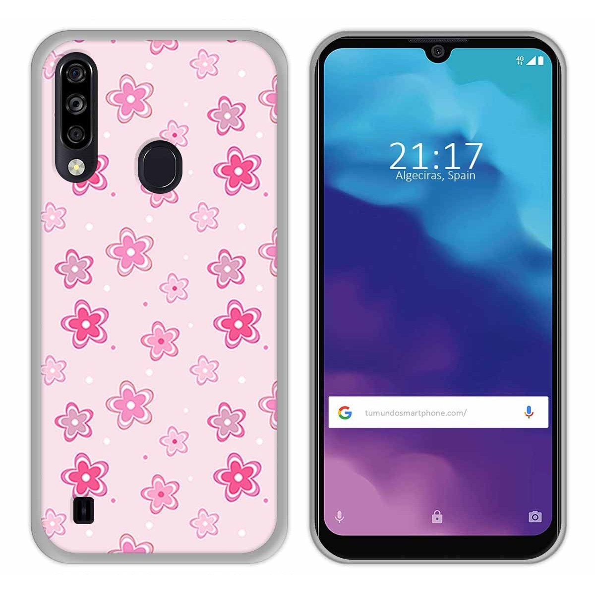 Funda Gel Tpu para ZTE Blade A7 2020 diseño Flores Dibujos