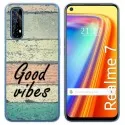 Funda Gel Tpu para Realme 7 diseño Madera 01 Dibujos