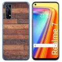 Funda Gel Tpu para Realme 7 diseño Madera 03 Dibujos