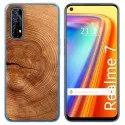 Funda Gel Tpu para Realme 7 diseño Madera 04 Dibujos