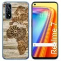 Funda Gel Tpu para Realme 7 diseño Madera 07 Dibujos