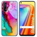 Funda Gel Tpu para Realme 7 diseño Mármol 15 Dibujos