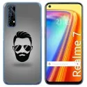 Funda Gel Tpu para Realme 7 diseño Barba Dibujos