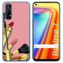 Funda Gel Tpu para Realme 7 diseño Brochas Dibujos