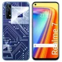 Funda Gel Tpu para Realme 7 diseño Circuito Dibujos