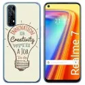 Funda Gel Tpu para Realme 7 diseño Creativity Dibujos