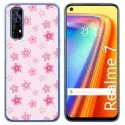 Funda Gel Tpu para Realme 7 diseño Flores Dibujos