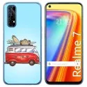 Funda Gel Tpu para Realme 7 diseño Furgoneta Dibujos