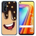 Funda Gel Tpu para Realme 7 diseño Helado Chocolate Dibujos