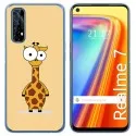 Funda Gel Tpu para Realme 7 diseño Jirafa Dibujos