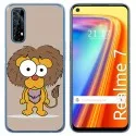 Funda Gel Tpu para Realme 7 diseño Leon Dibujos