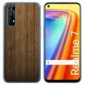 Funda Gel Tpu para Realme 7 diseño Madera Dibujos