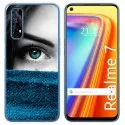 Funda Gel Tpu para Realme 7 diseño Ojo Dibujos