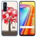 Funda Gel Tpu para Realme 7 diseño Pajaritos Dibujos