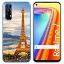 Funda Gel Tpu para Realme 7 diseño Paris Dibujos