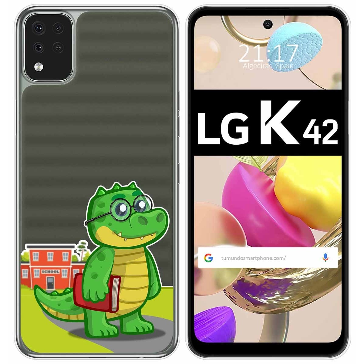 Funda Gel Transparente para LG K42 diseño Coco Dibujos