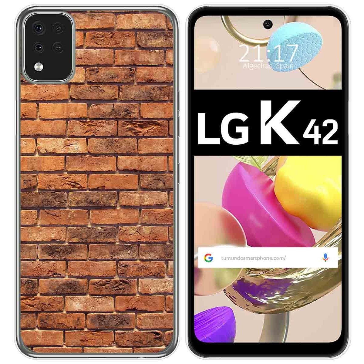 Funda Gel Tpu para LG K42 diseño Ladrillo 04 Dibujos