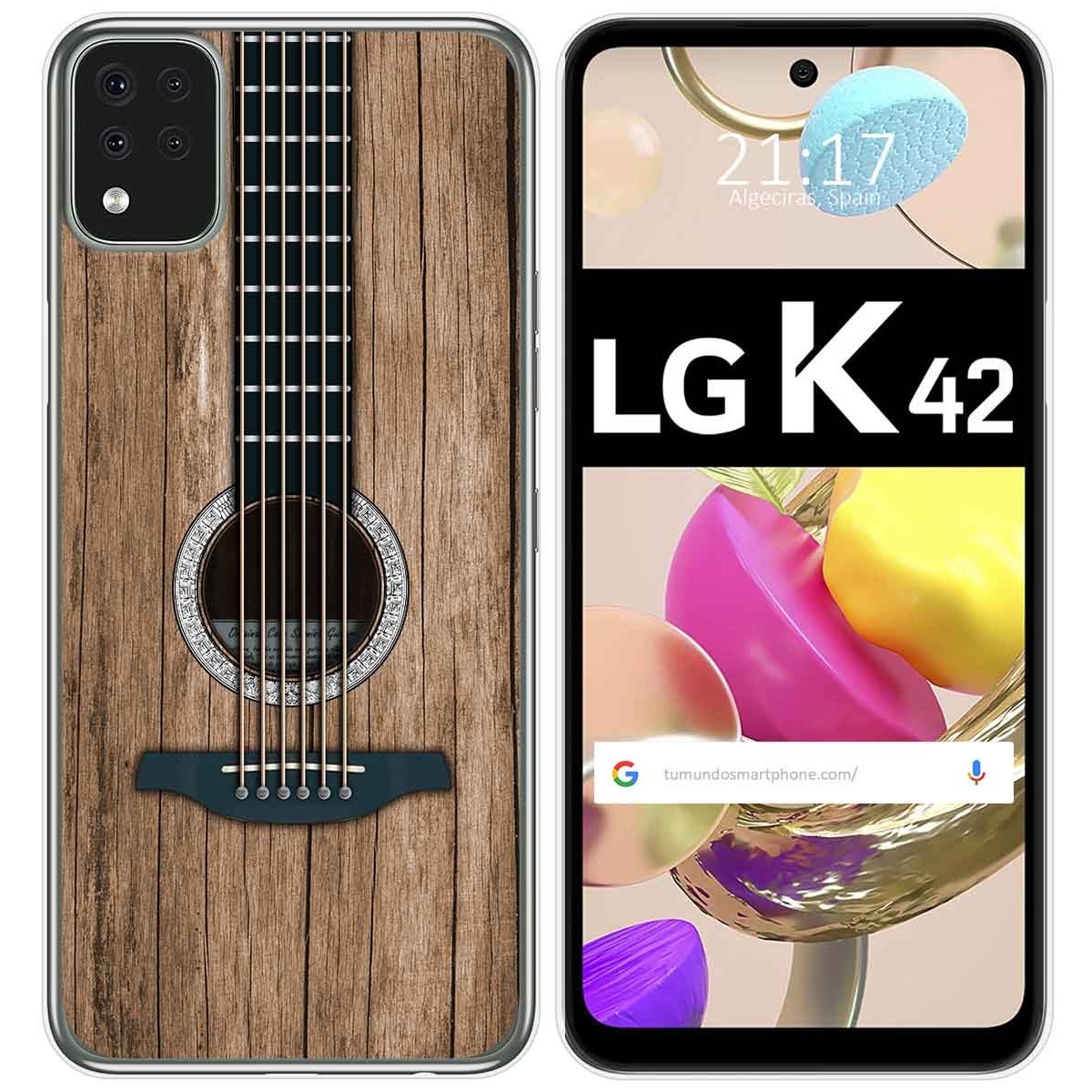 Funda Gel Tpu para LG K42 diseño Madera 11 Dibujos