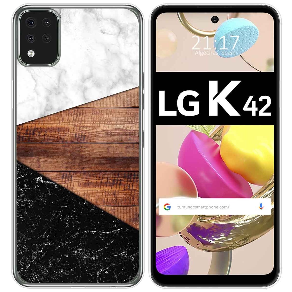 Funda Gel Tpu para LG K42 diseño Mármol 11 Dibujos